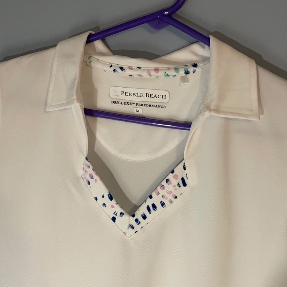 Pebble Beach Woman’s Medium White Golf Dry Lux